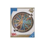 پازل 100 تکه طرح زودیاک گرد (همراه با 12 تکه اضافه)
