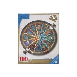 پازل 100 تکه طرح زودیاک گرد (همراه با 12 تکه اضافه)